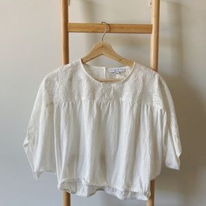 White summer crop top